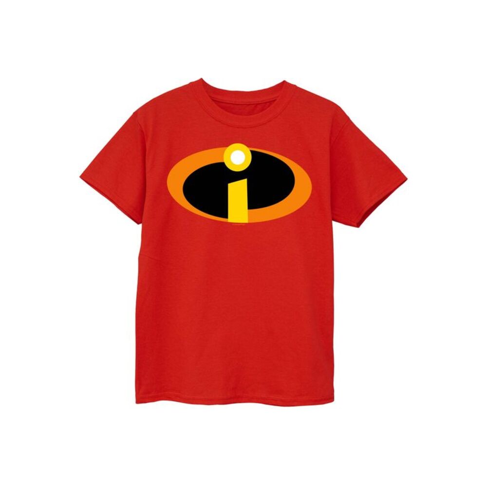 Incredibles Mens Logo Cotton T-Shirt / Red